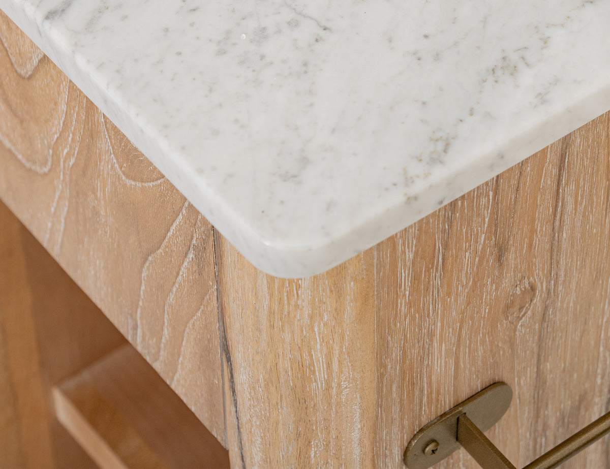 White Balam Bathroom Vanity Base, White, 1 Door & 1 Shelf Bathroom Server Base (sink and faucets are not included)