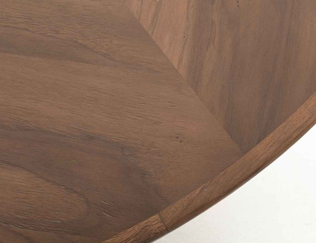 Balam Round Table, Brown, top
