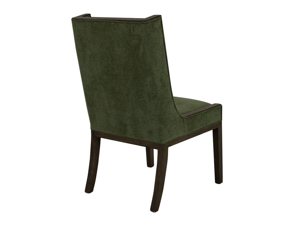 Dark Mezquite Upholstered Chair, Black