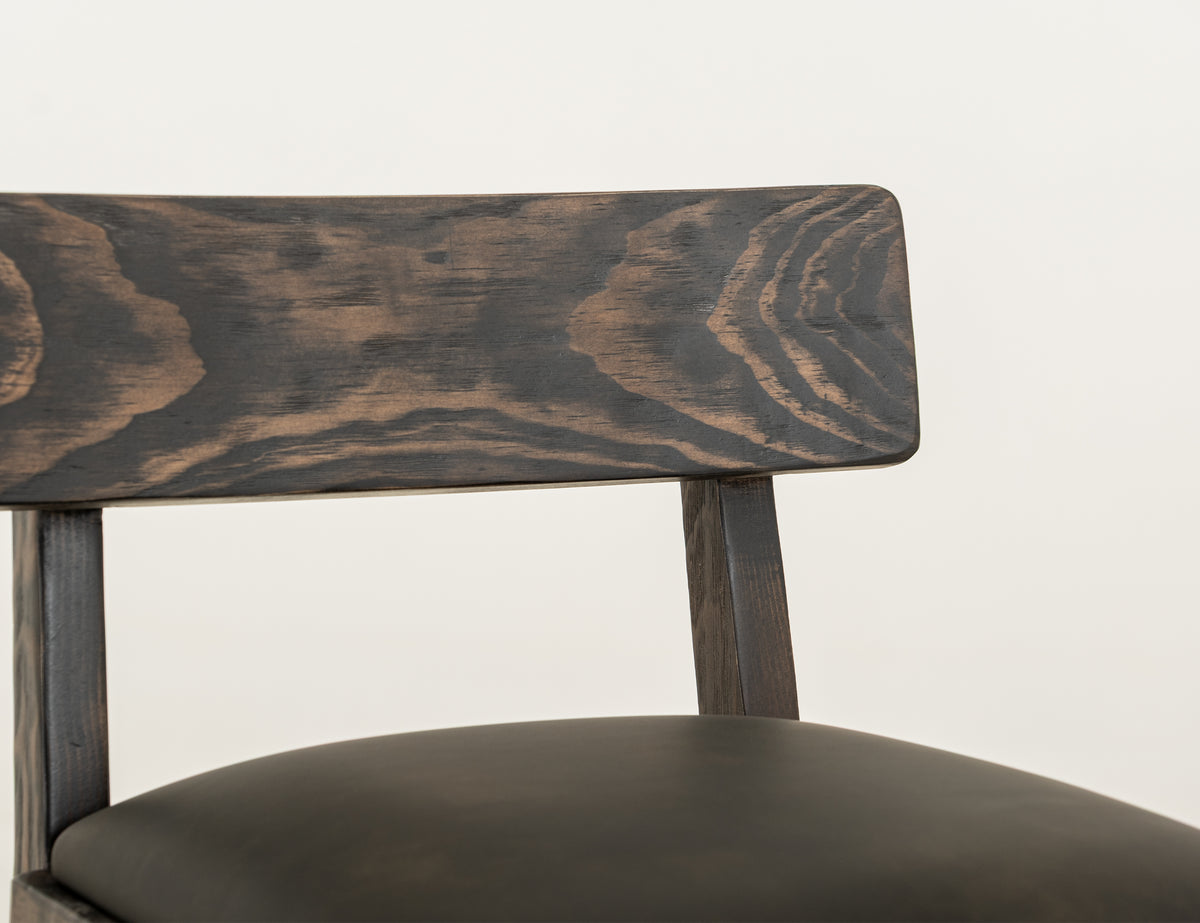 Black Balam Upholstered Barstool, Black, 30" - IUP442-BST30-216