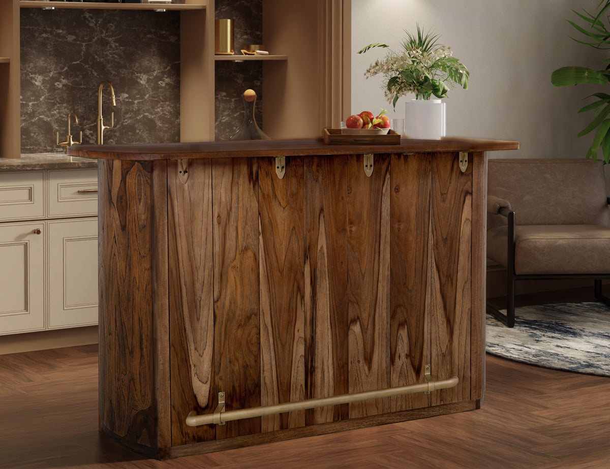 Balam Bar, Brown, 1 Drawer & 2 Door