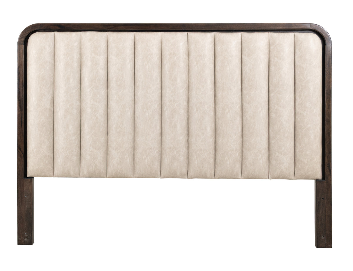 Dark Mezquite Headboard, Black, 5/0 Platform - Mango/Melina & Fabric