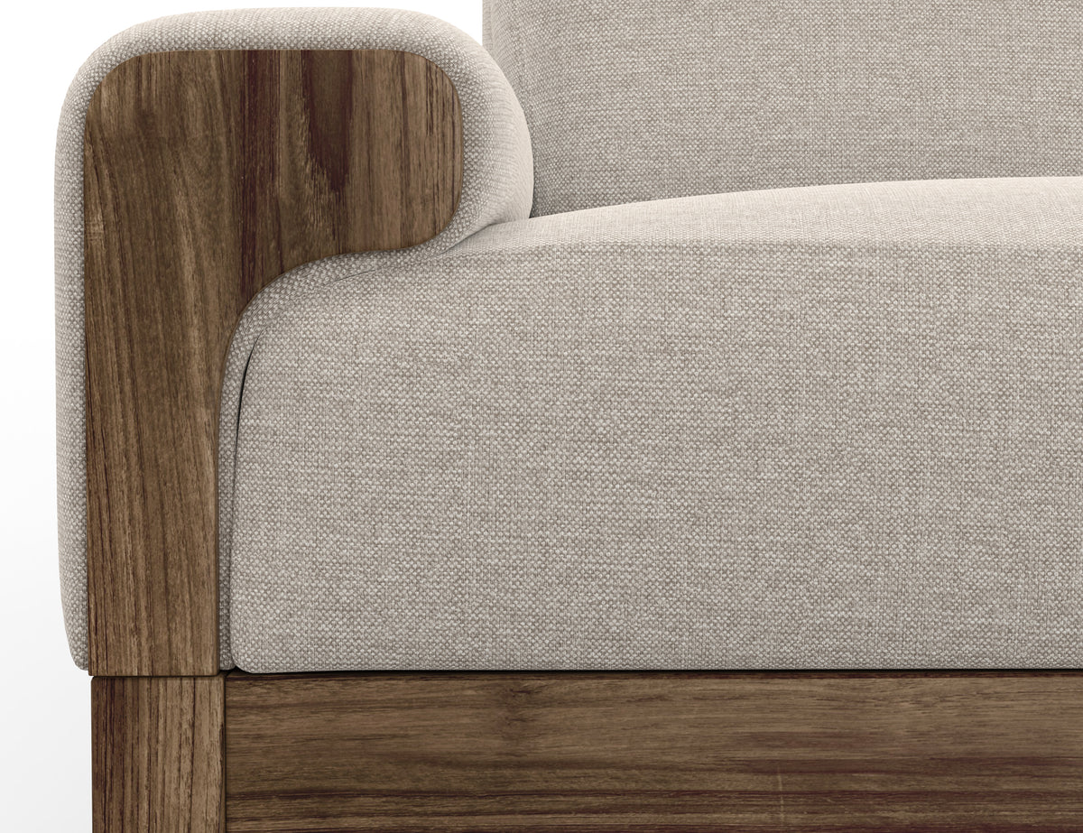 Sedona Sofa, Beige, Wooden Frame & Base - IUP966-SOF-161