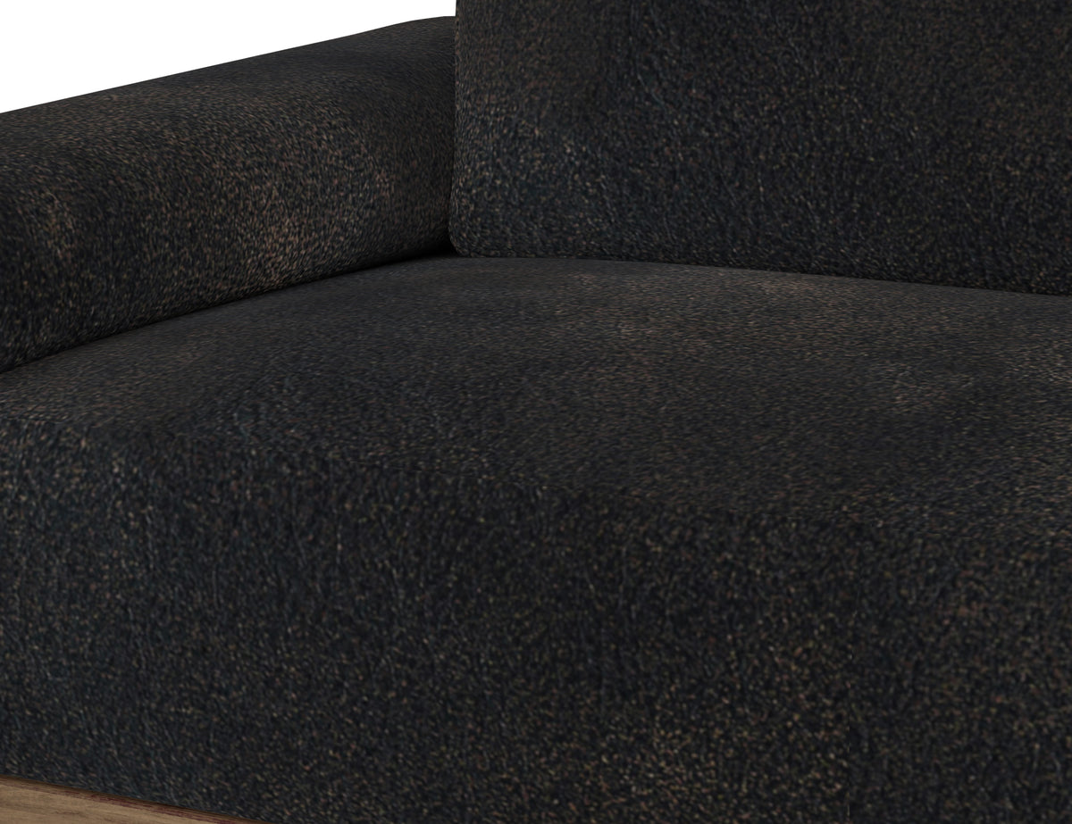 Sedona Sofa, Black, Wooden Frame & Base
