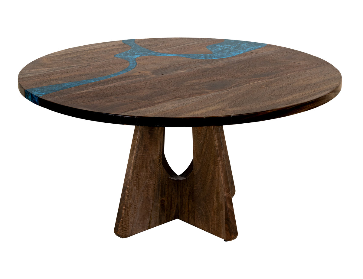 Zaphiro Round Table, Brown, Top
