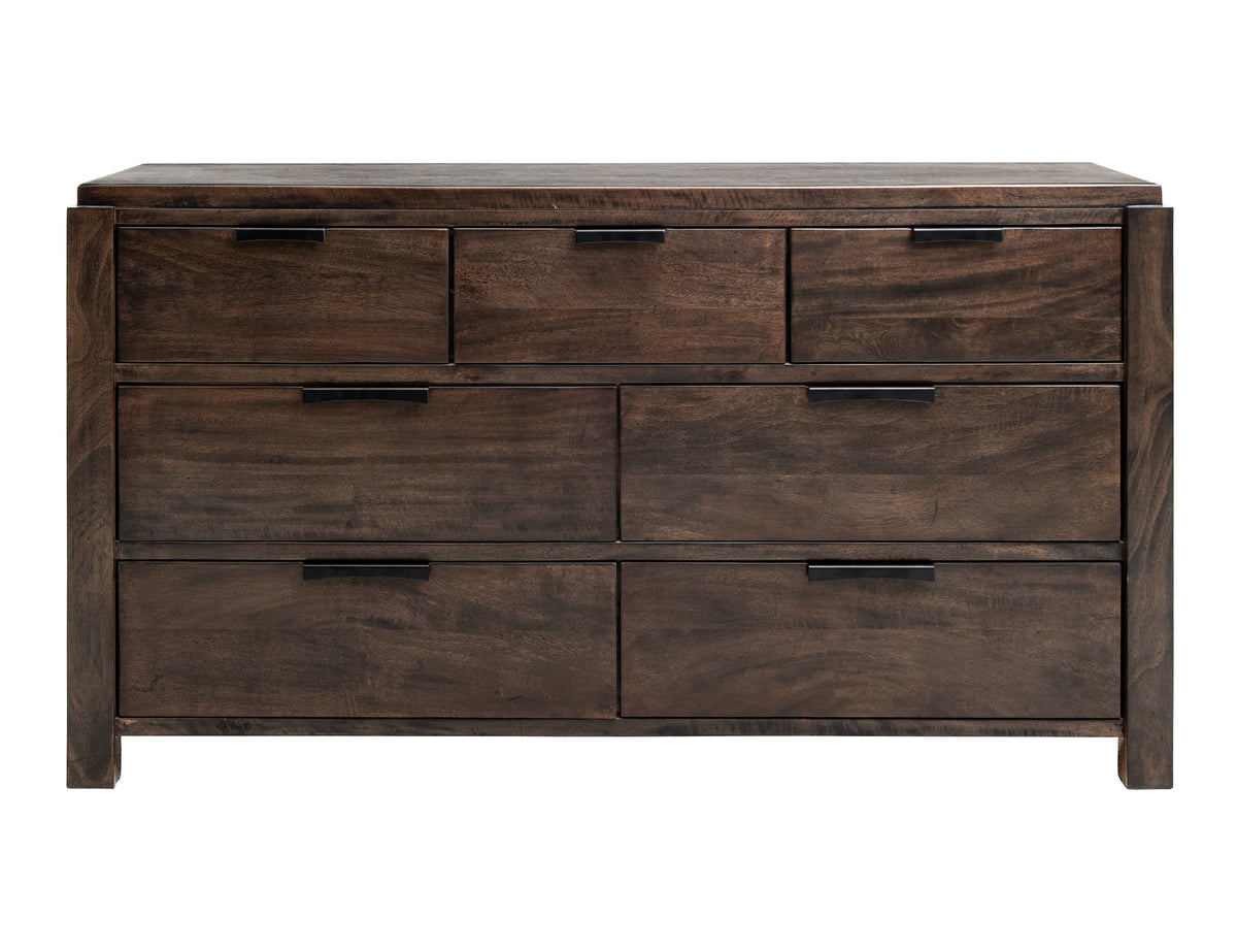 Raramuri Dresser, Black, 7 Drawer