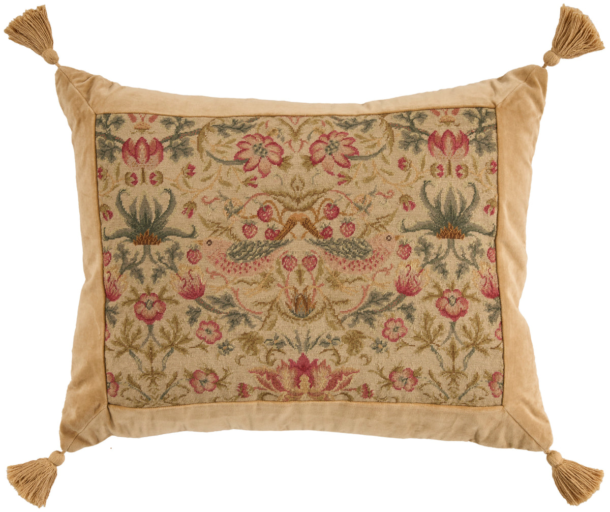 Vintage Pillow V8006 Beige 20" x 26" Throw Pillows