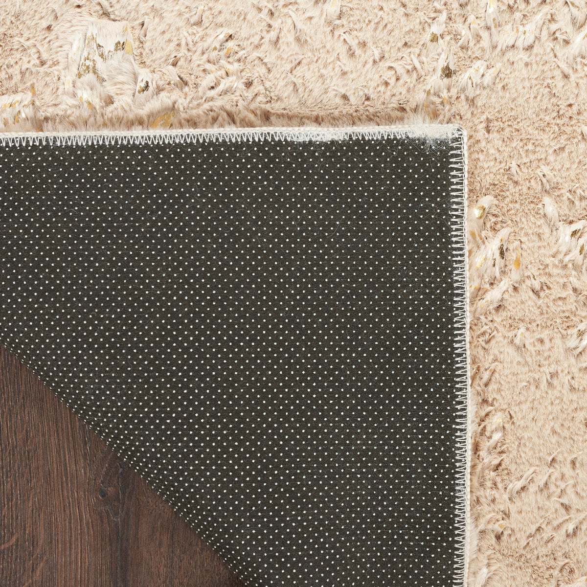 Cozy Shimmer CSH01 Beige Gold Rug