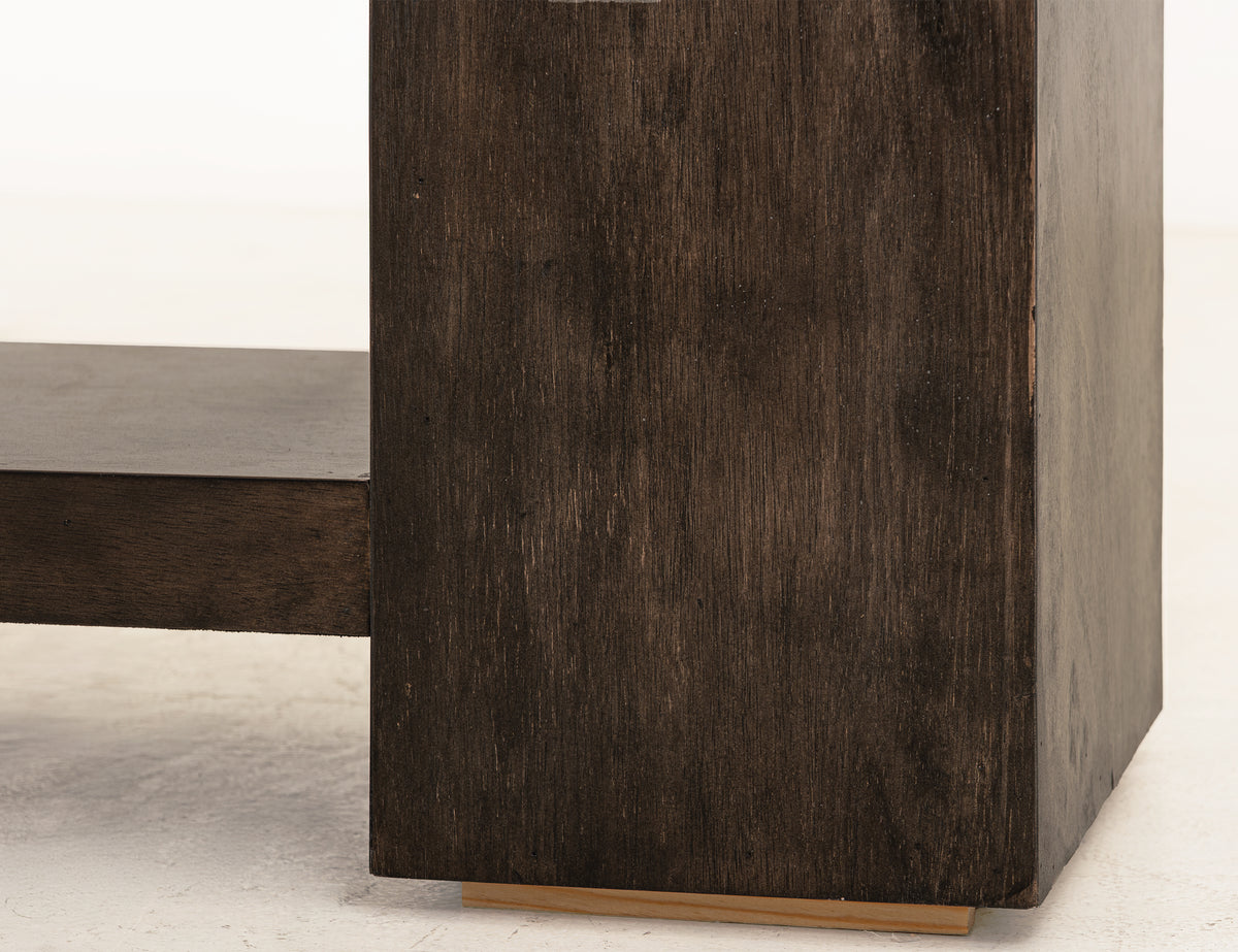 Raramuri Console, Black, 1 Shelf