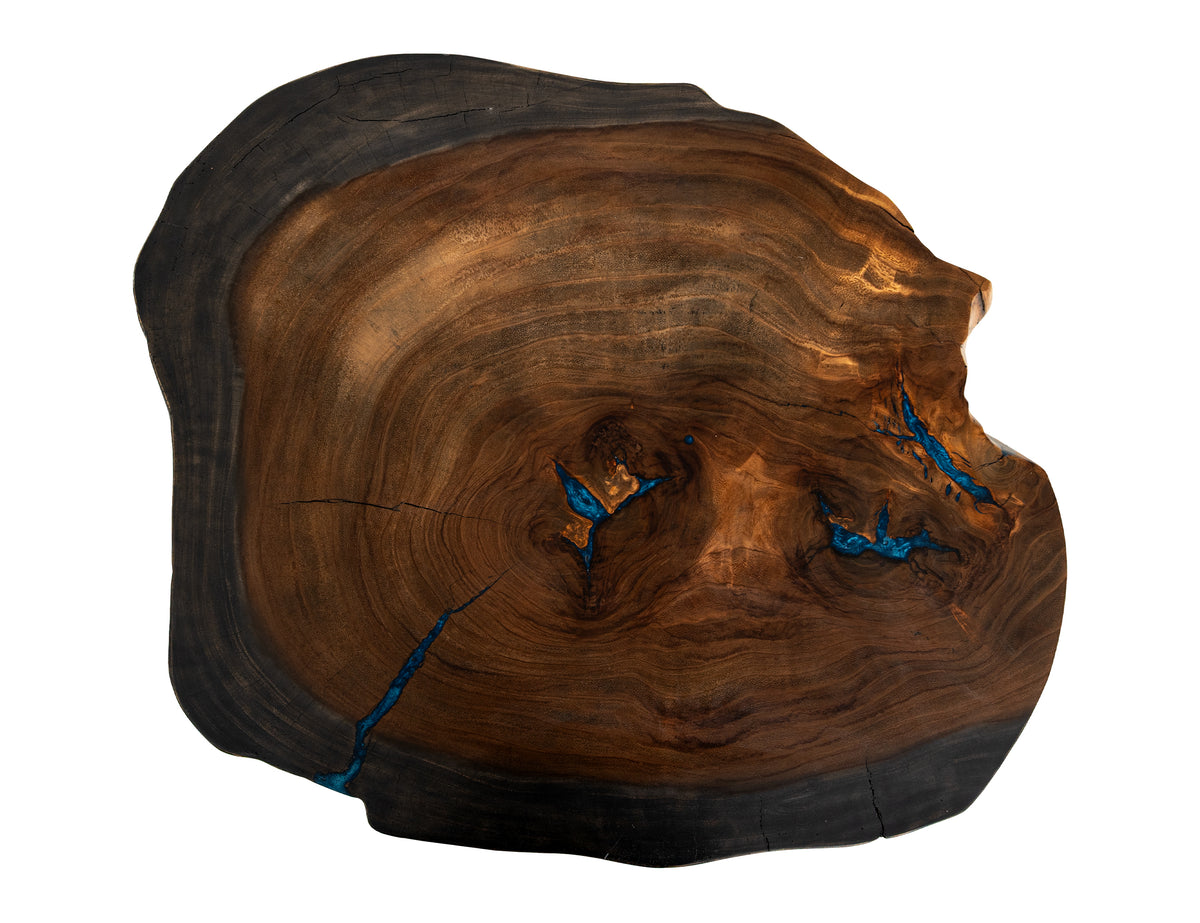 Parota Epoxy Cocktail Table, Live Edge - IFD8351CKTBL