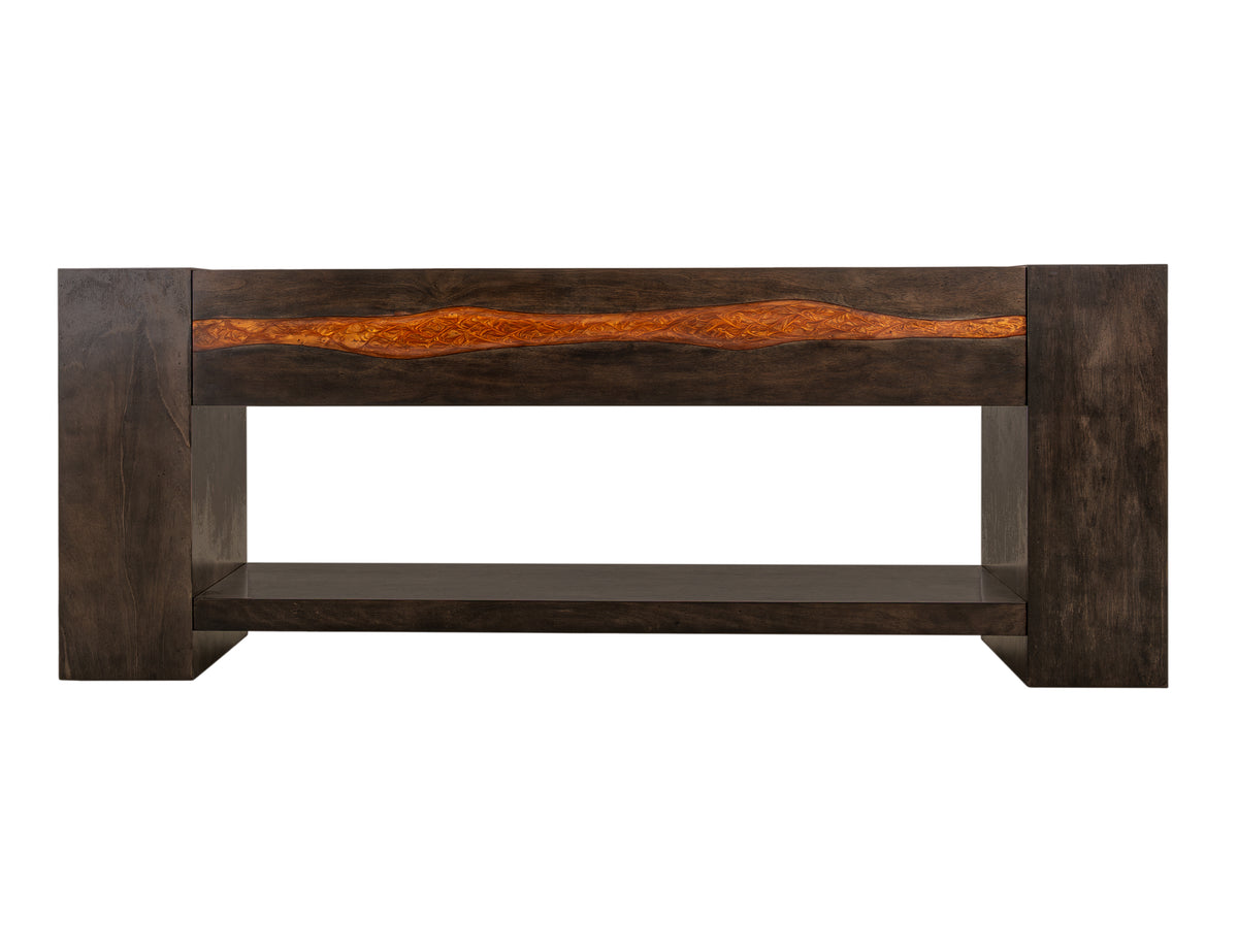 Raramuri Console, Black, 1 Shelf
