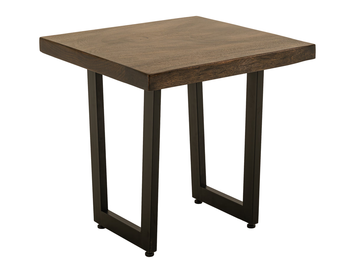 Raramuri End Table, Black - Mango/Melina & Metal