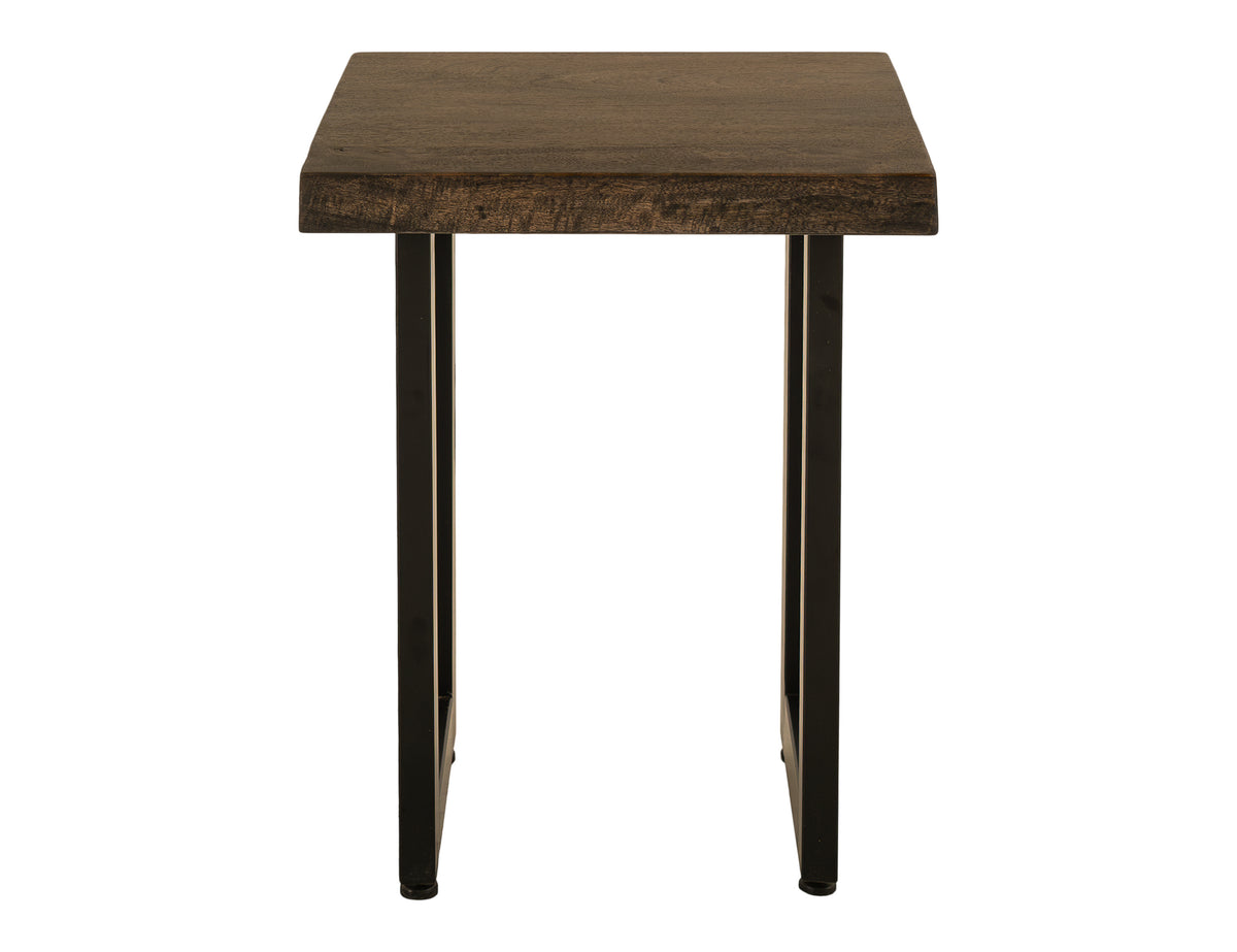 Raramuri Chairside Table, Black - Mango/Melina & Metal