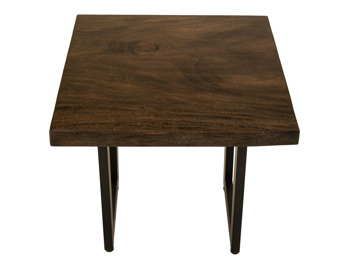 Raramuri End Table, Black - Mango/Melina & Metal