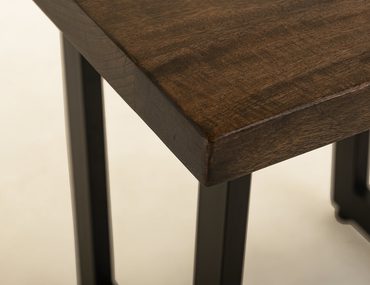 Raramuri End Table, Black - Mango/Melina & Metal