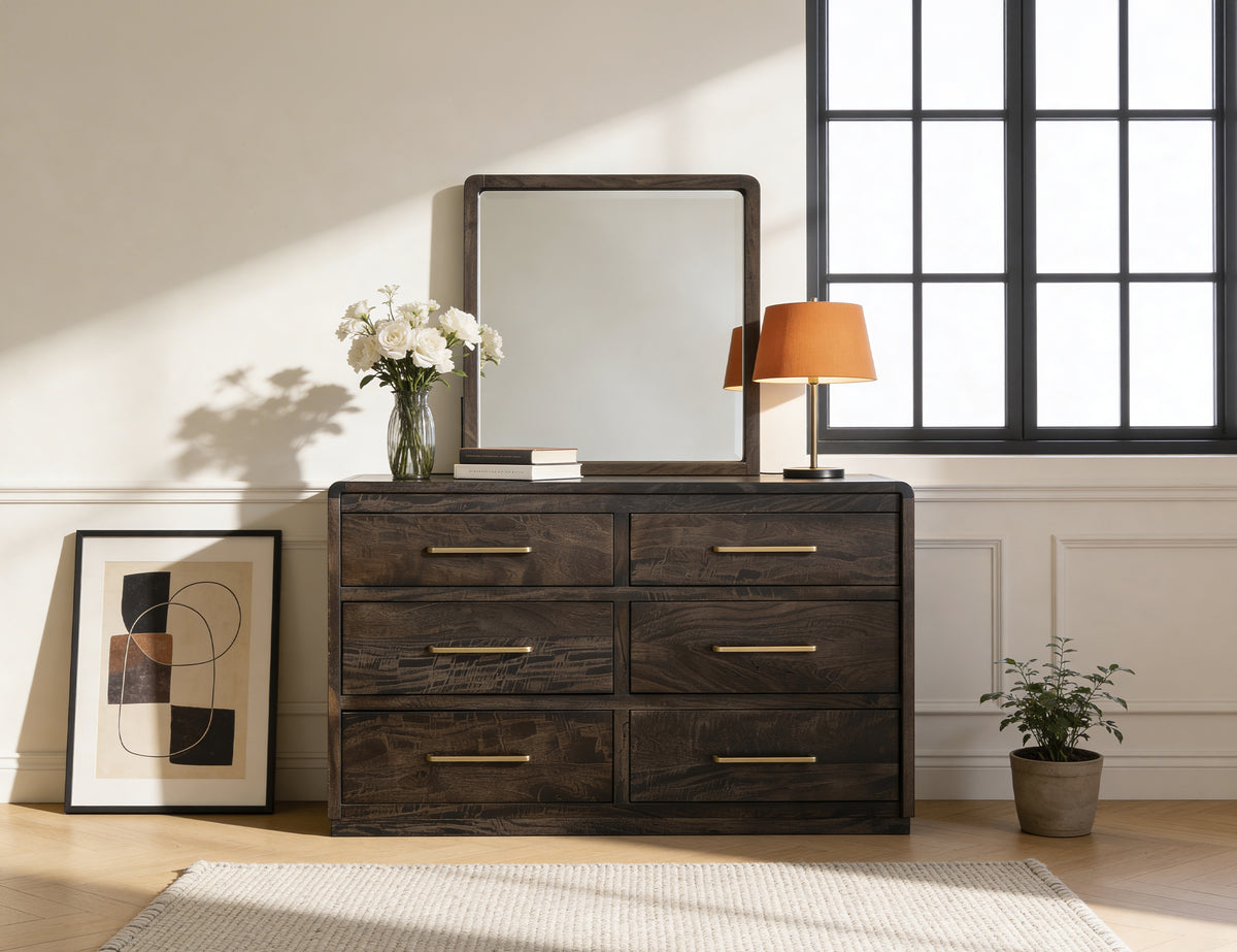 Dark Mezquite Mirror, Black - IFD6631MIR
