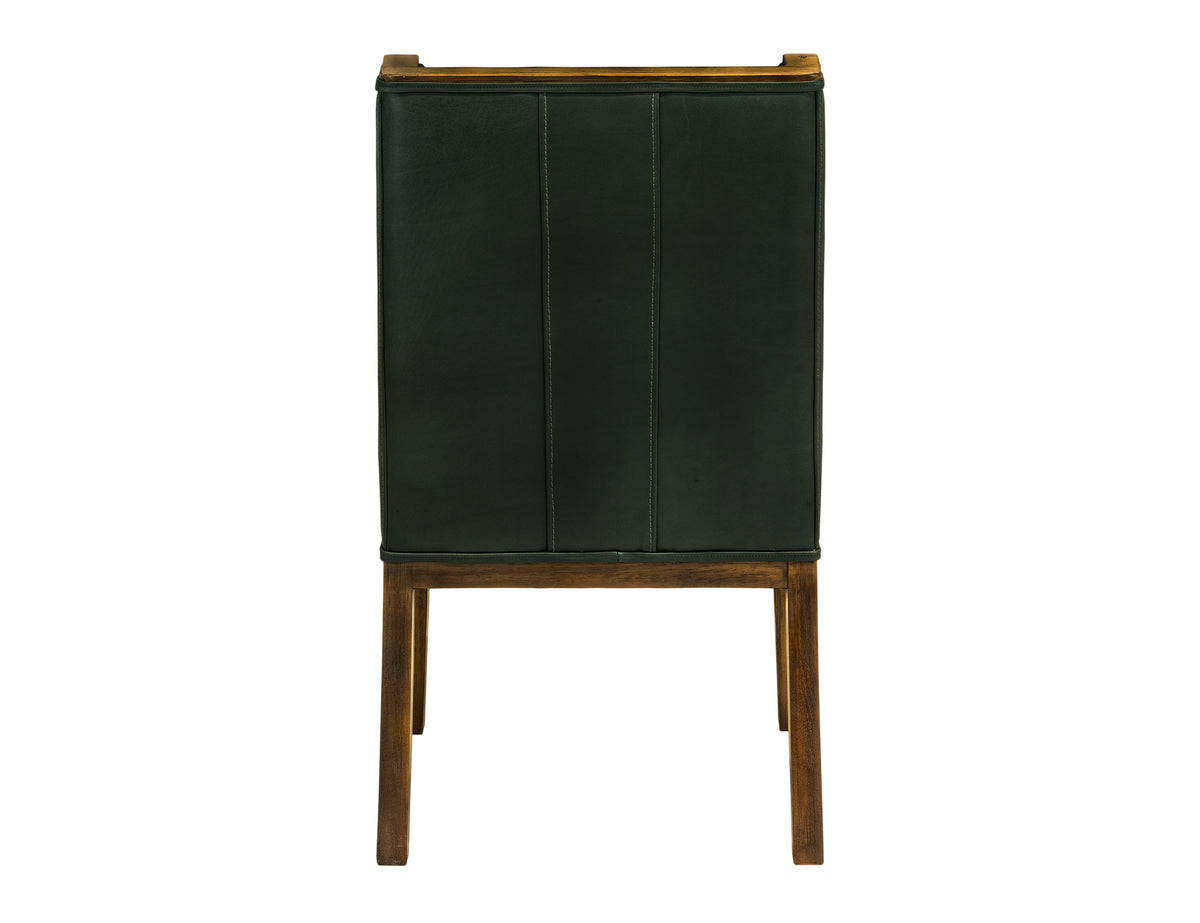 Balam Upholstered Chair, Black, (100% Leather)