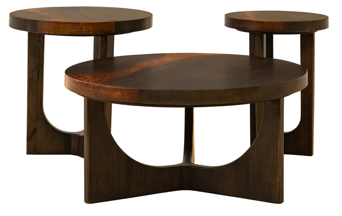 Raramuri Cocktail Table, Black - Mango & Resin