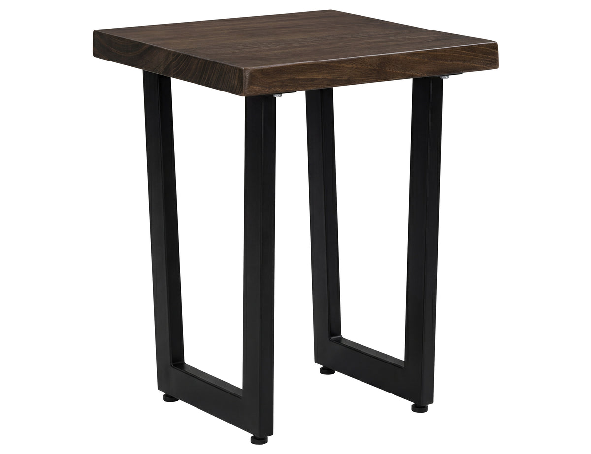 Zaphiro Chairside Table, Brown - Parota
