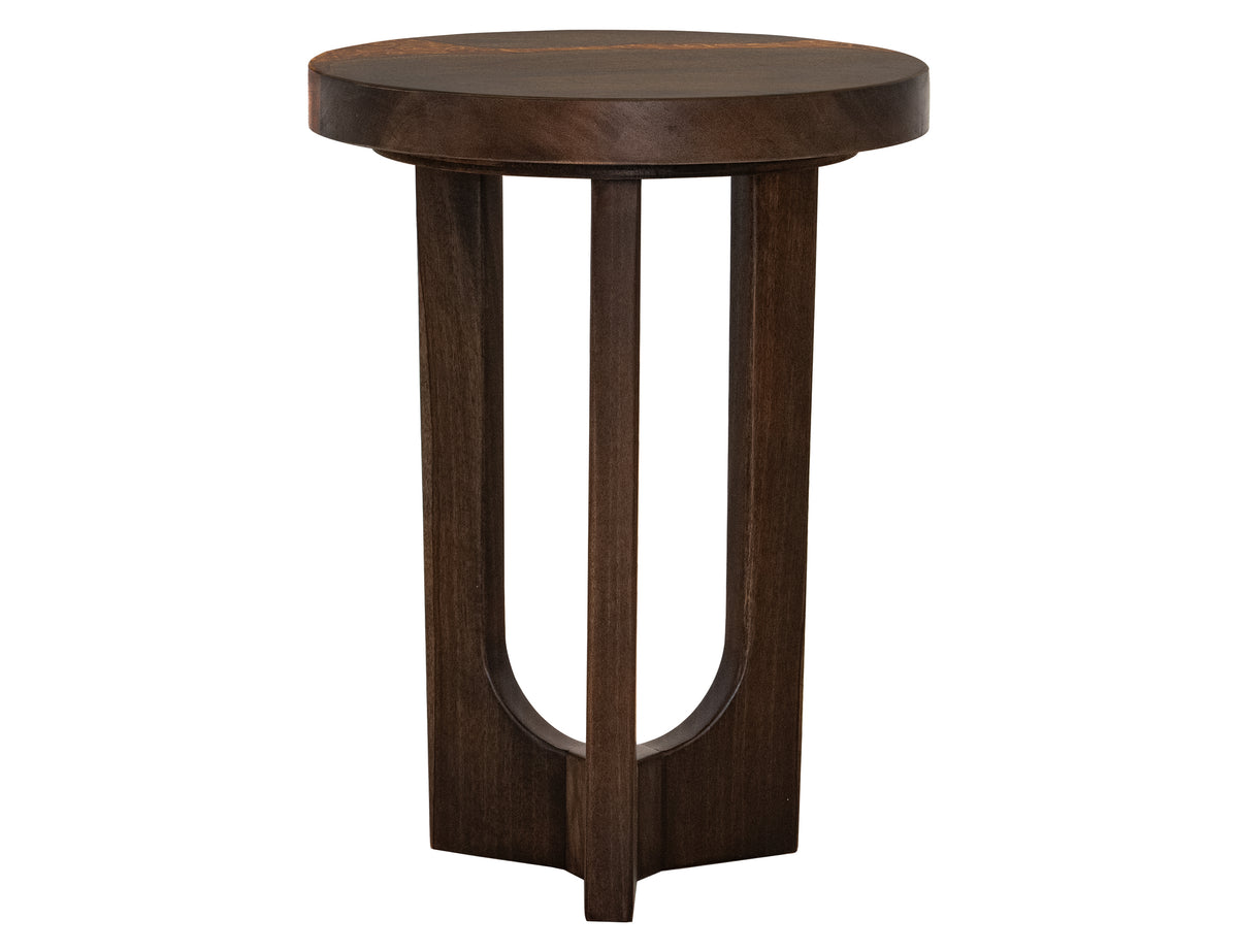 Raramuri Chairside Table, Black - Mango & Resin
