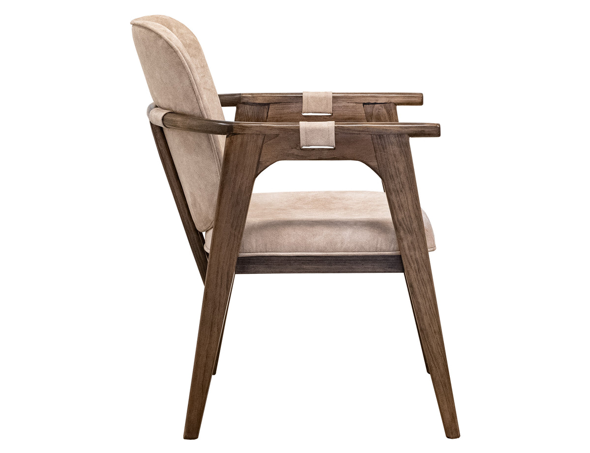 Silver Upholstered Chair, Ivory, Poly Suede - IFD6476CHU