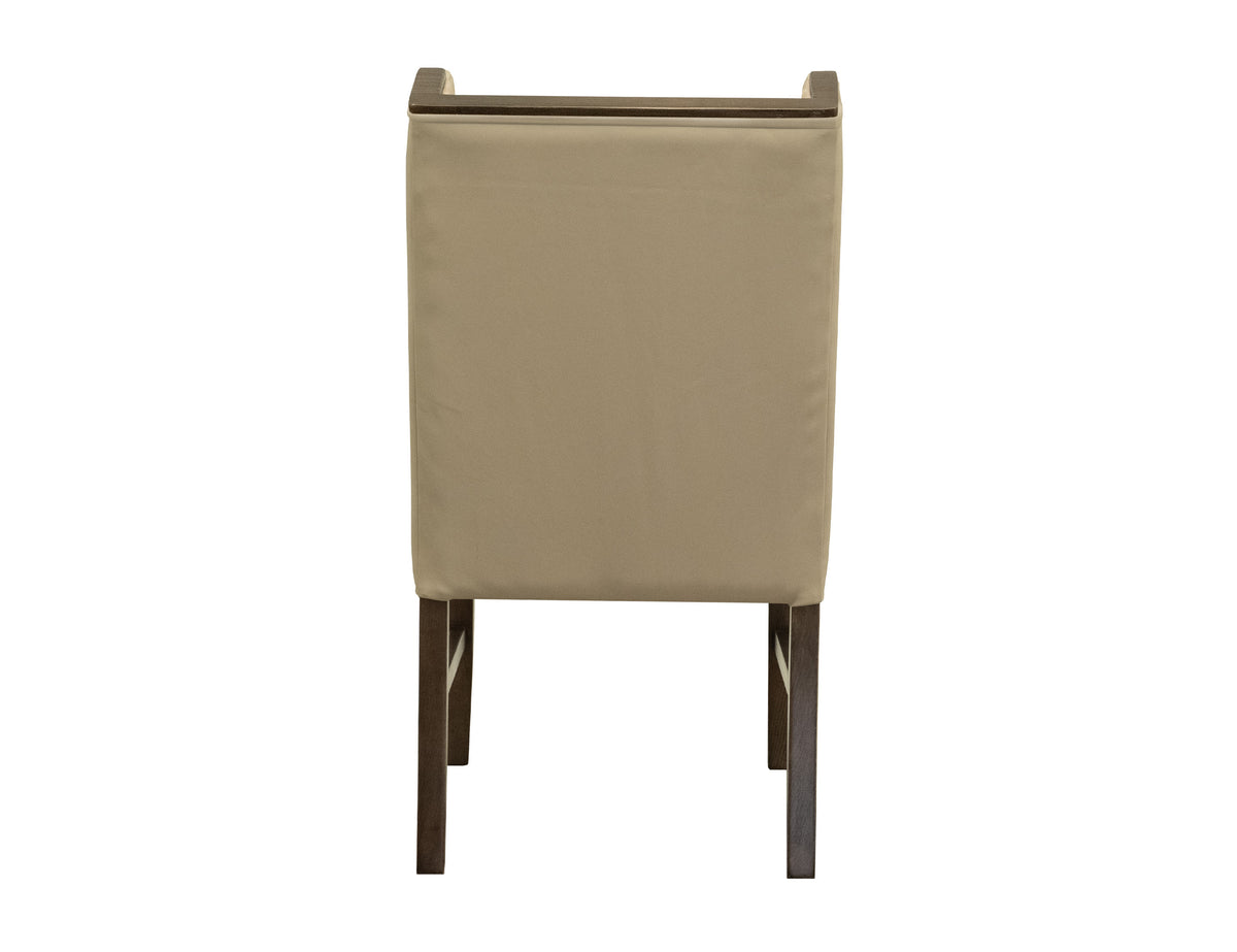 Forge Upholstered Chair, Ivory, (100% Leather) - IFD5824CHUBG