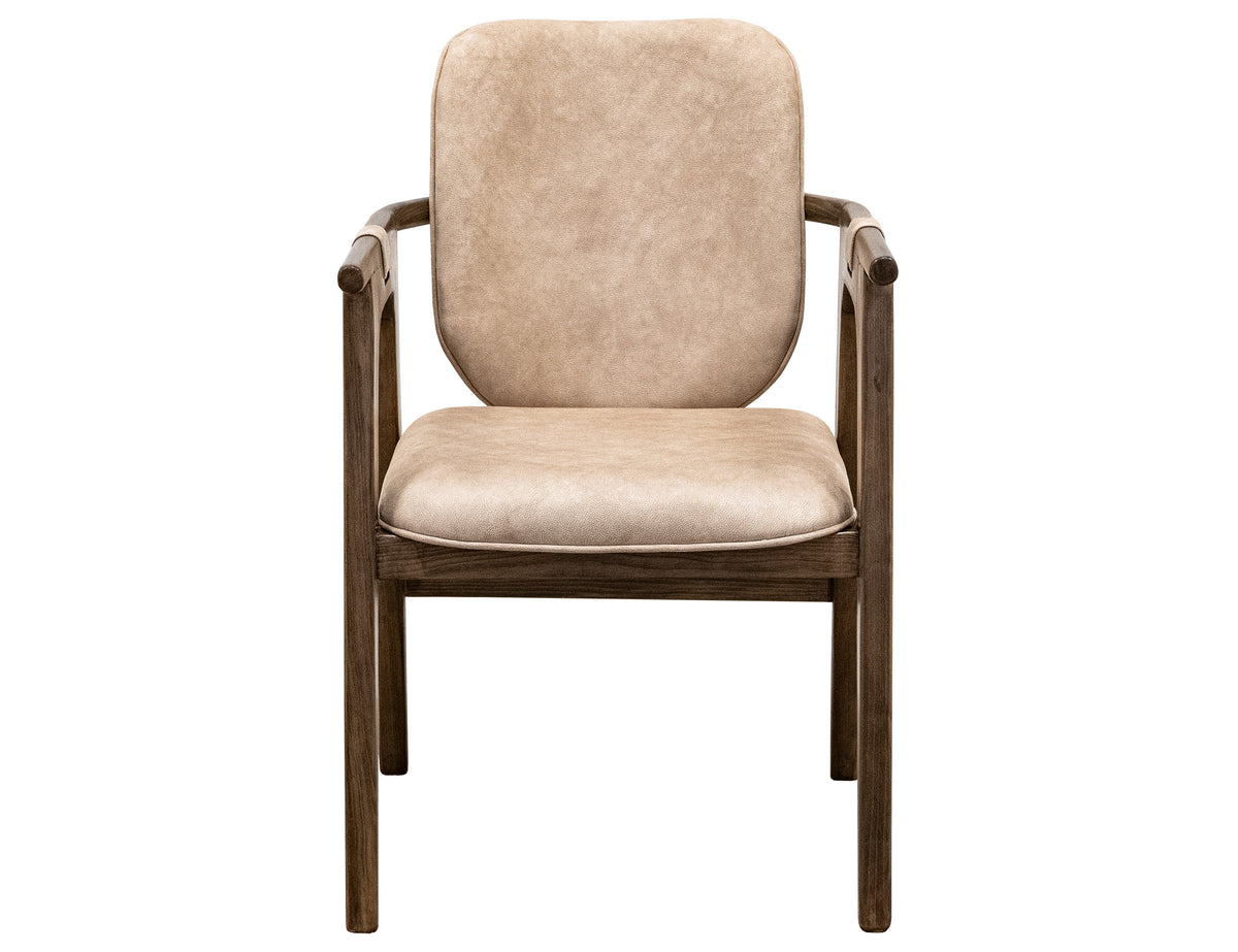 Silver Upholstered Chair, Ivory, Poly Suede - IFD6476CHU
