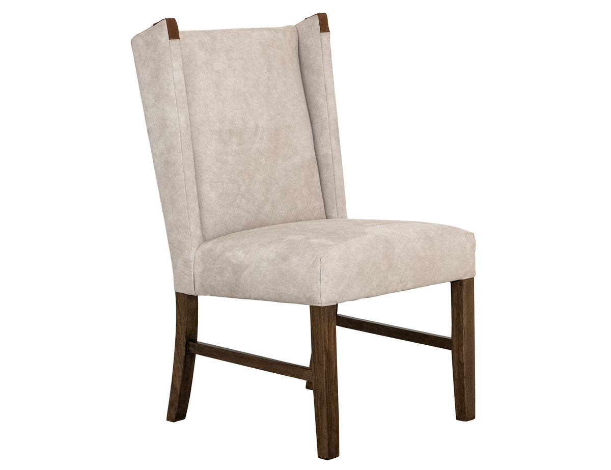 Silver Upholstered Chair, Ivory, Poly Suede - IFD6471CHU