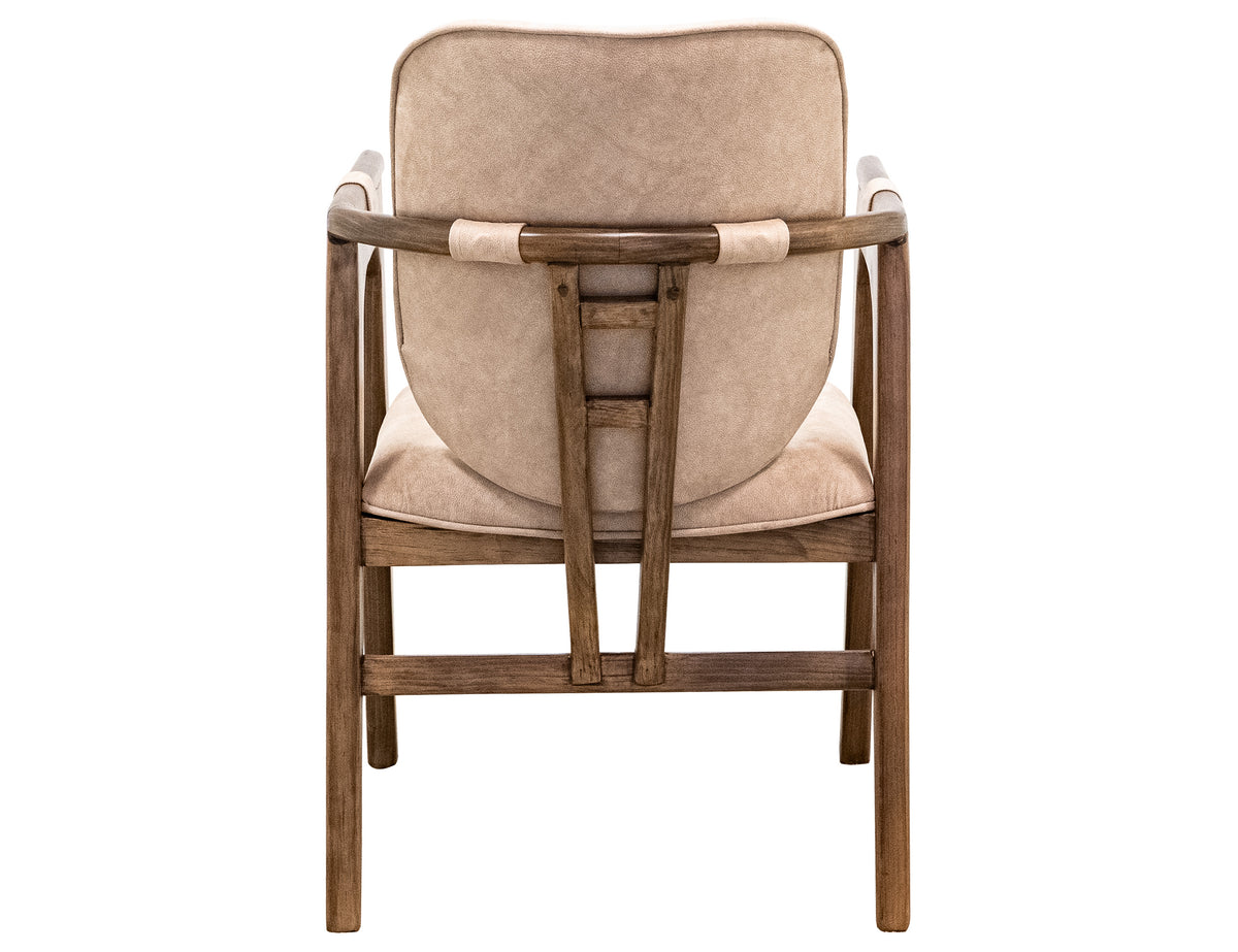 Silver Upholstered Chair, Ivory, Poly Suede - IFD6476CHU
