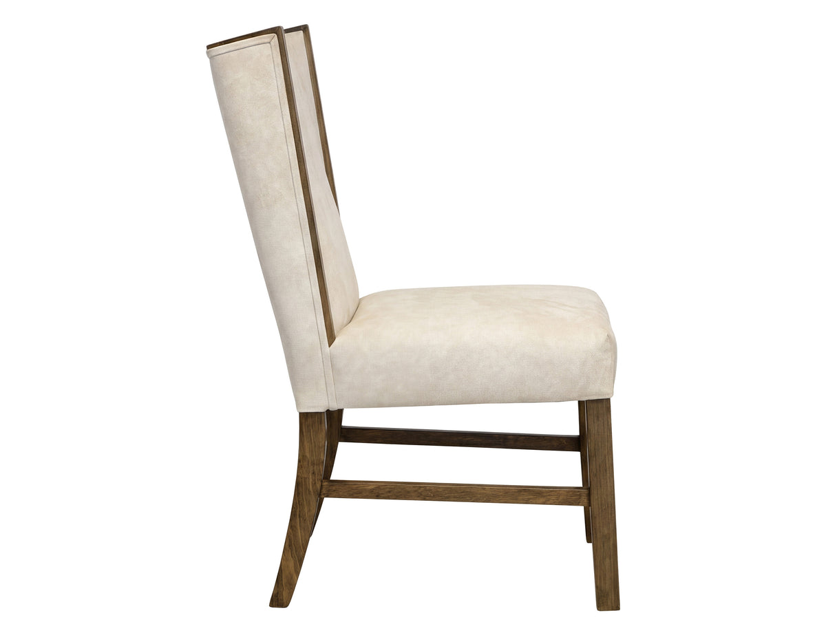 Silver Upholstered Chair, Ivory, Poly Suede - IFD6472CHU