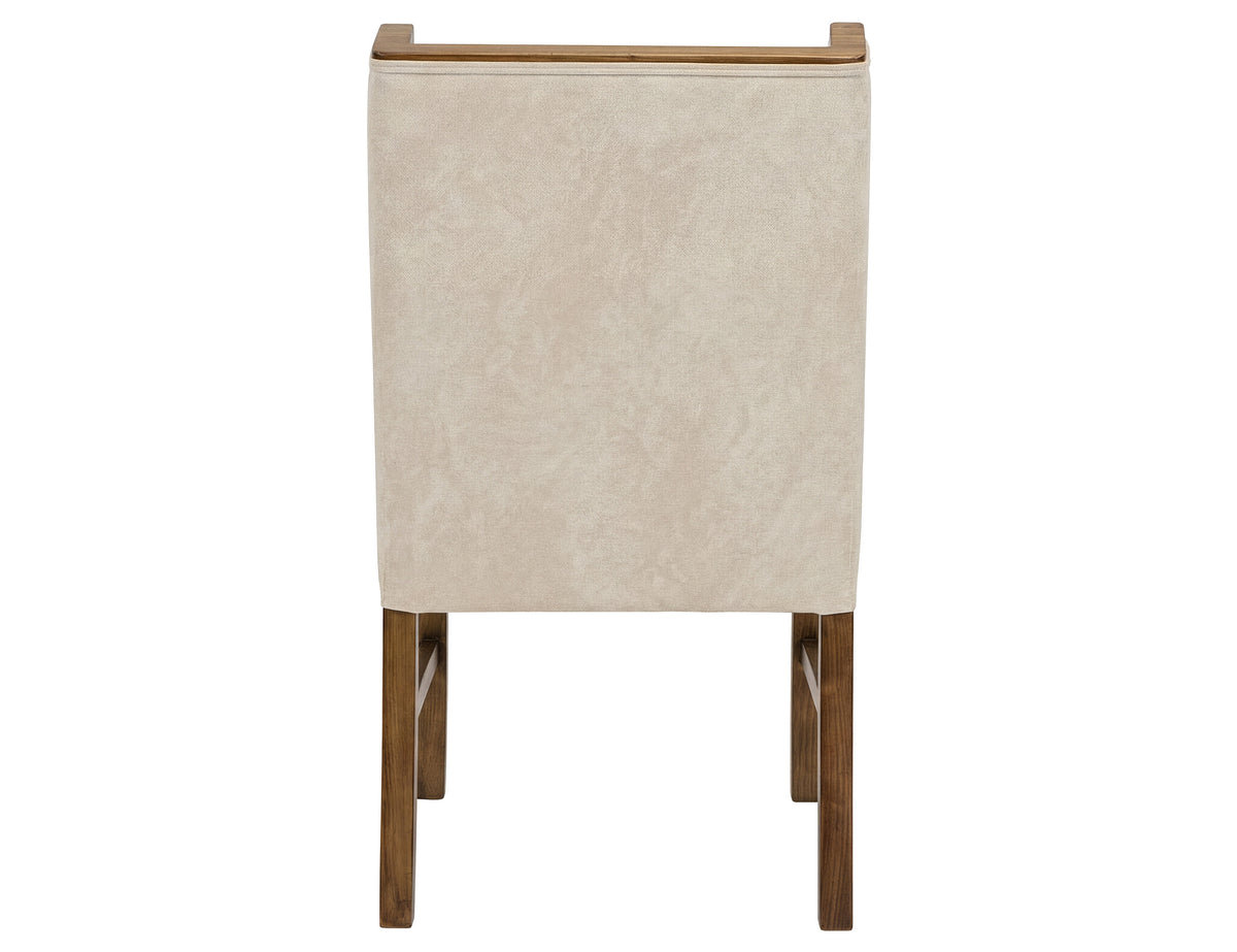 Silver Upholstered Chair, Ivory, Poly Suede - IFD6472CHU