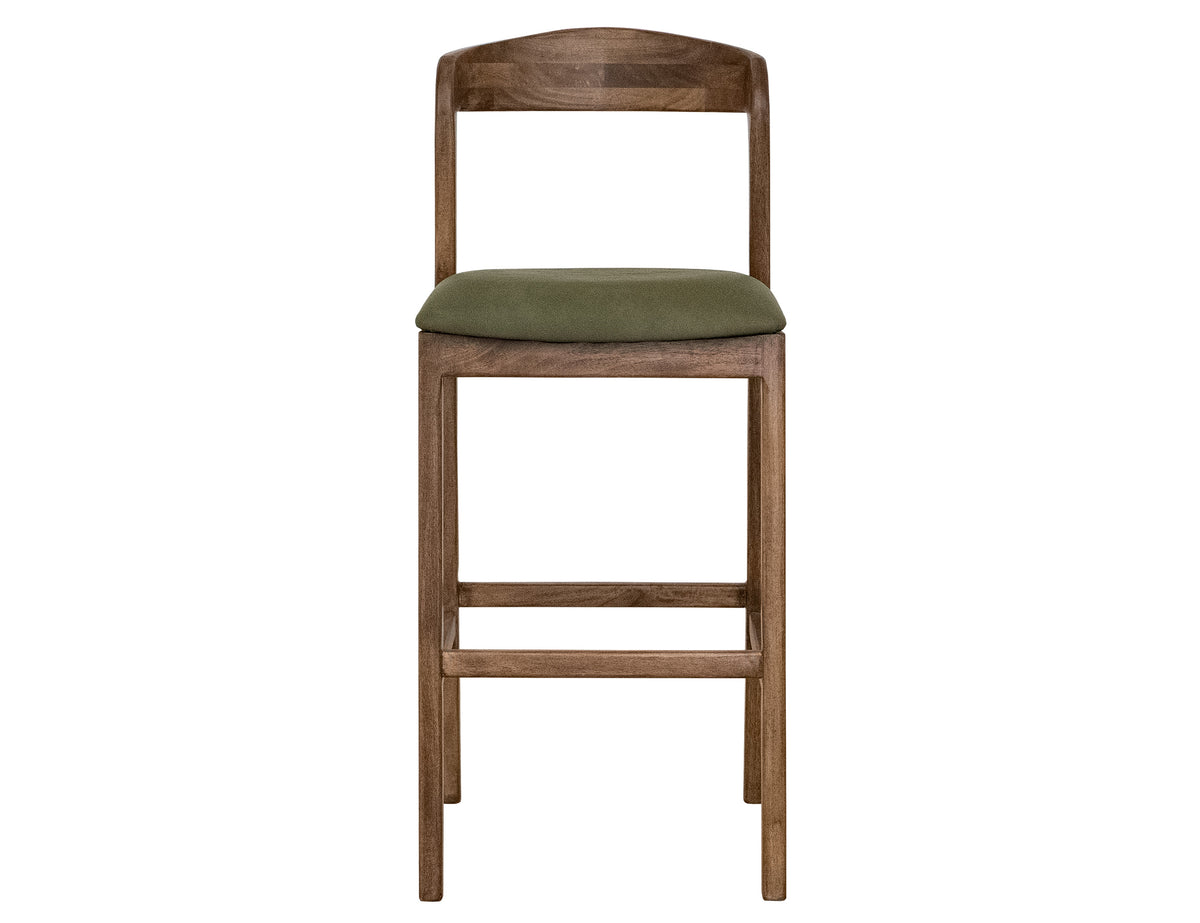 Silver Barstool, Brown, 30"