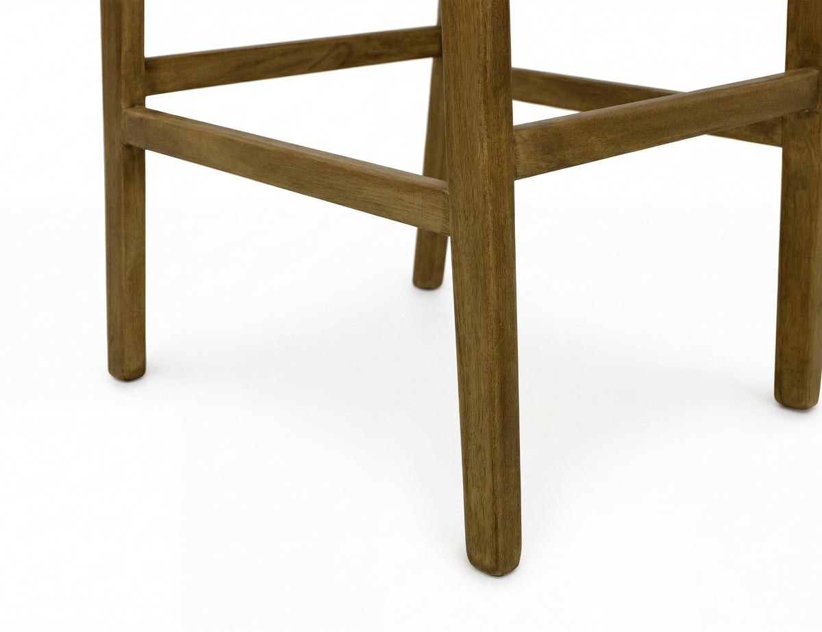 Silver Barstool, Brown, 24"