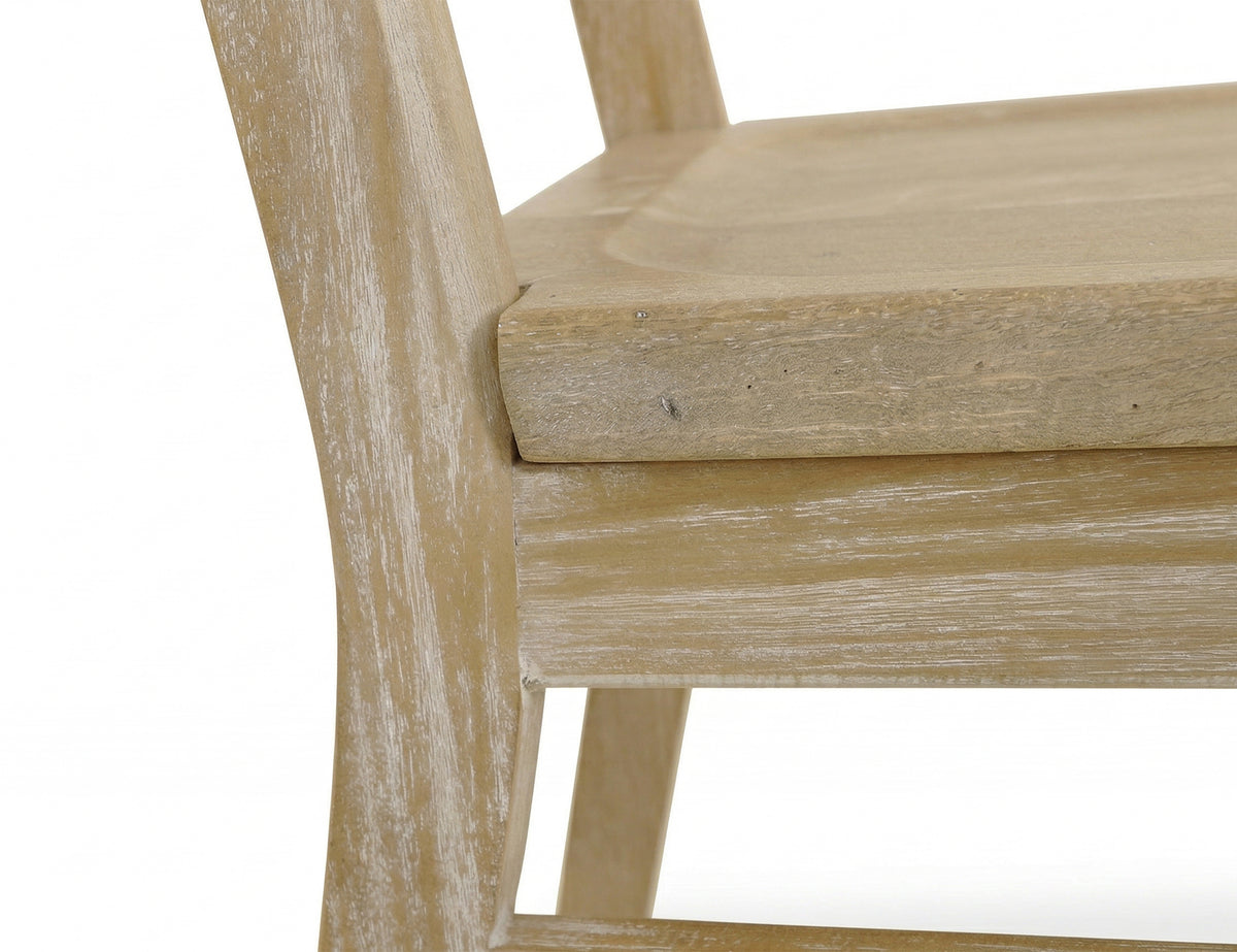 White Balam Chair, Ivory, Wooden