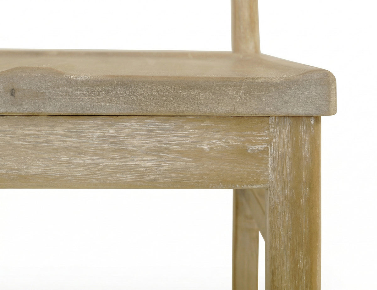 White Balam Chair, Ivory, Wooden