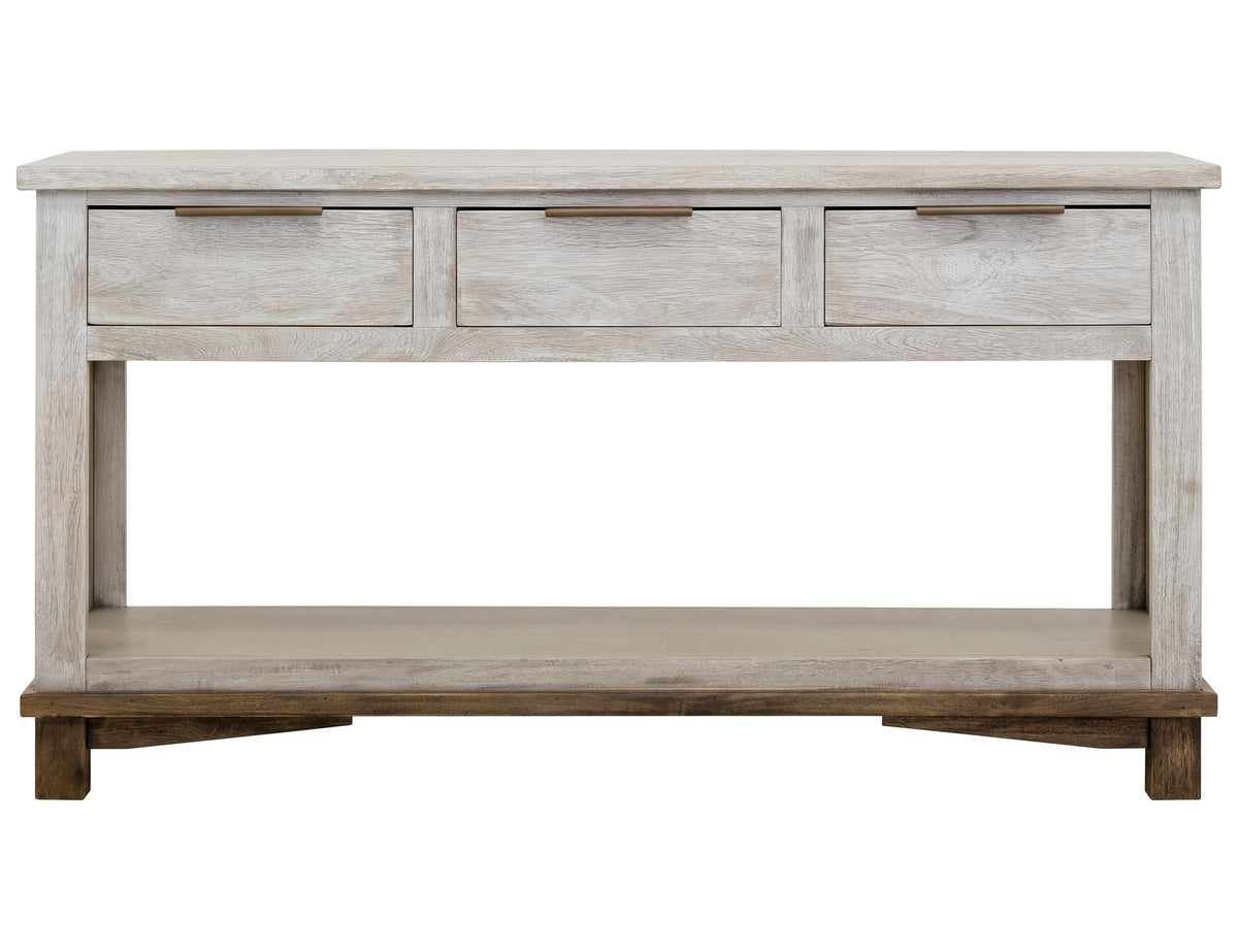 Golden Loft Sofa Table, 3 Drawer