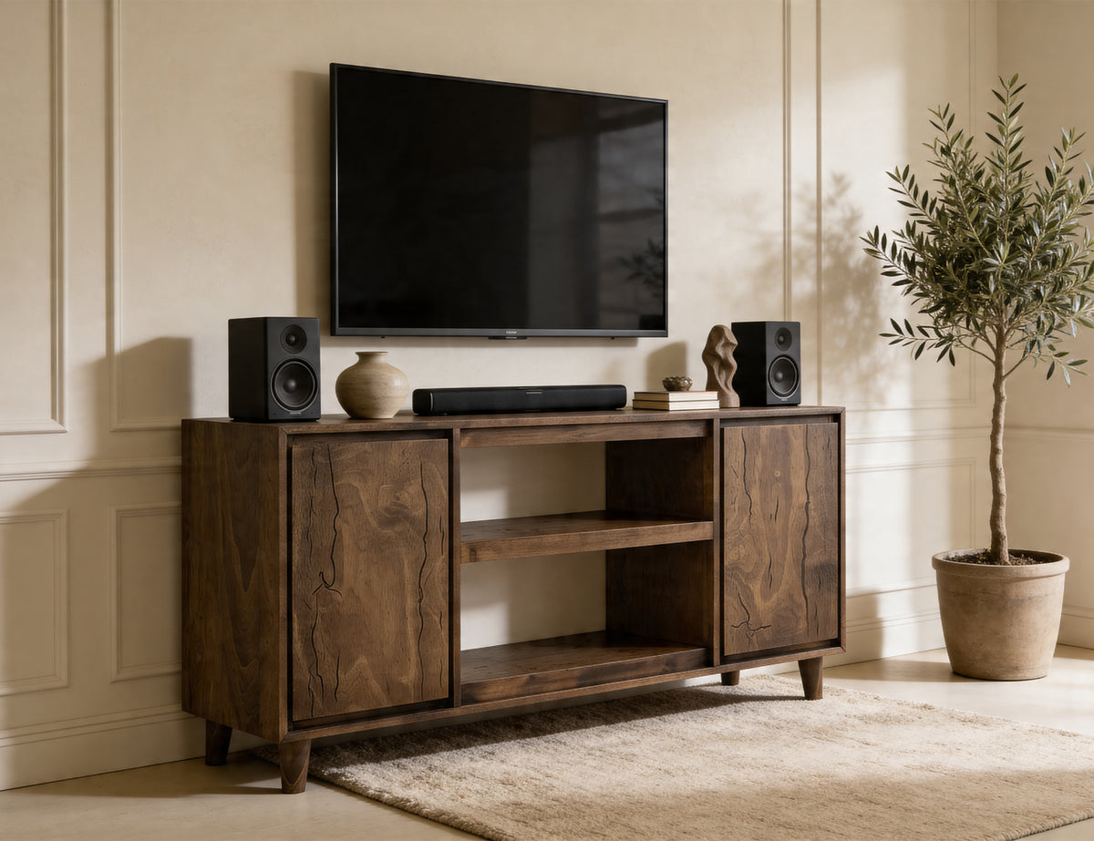 Savia TV Stand, 2 Door, TV Stand 62"