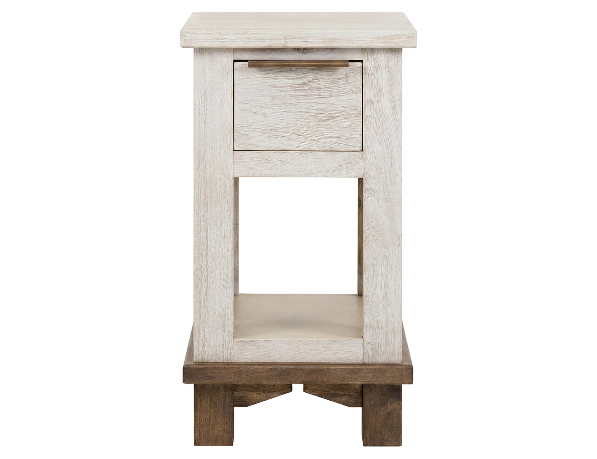 Golden Loft Chairside Table, 1 Drawer