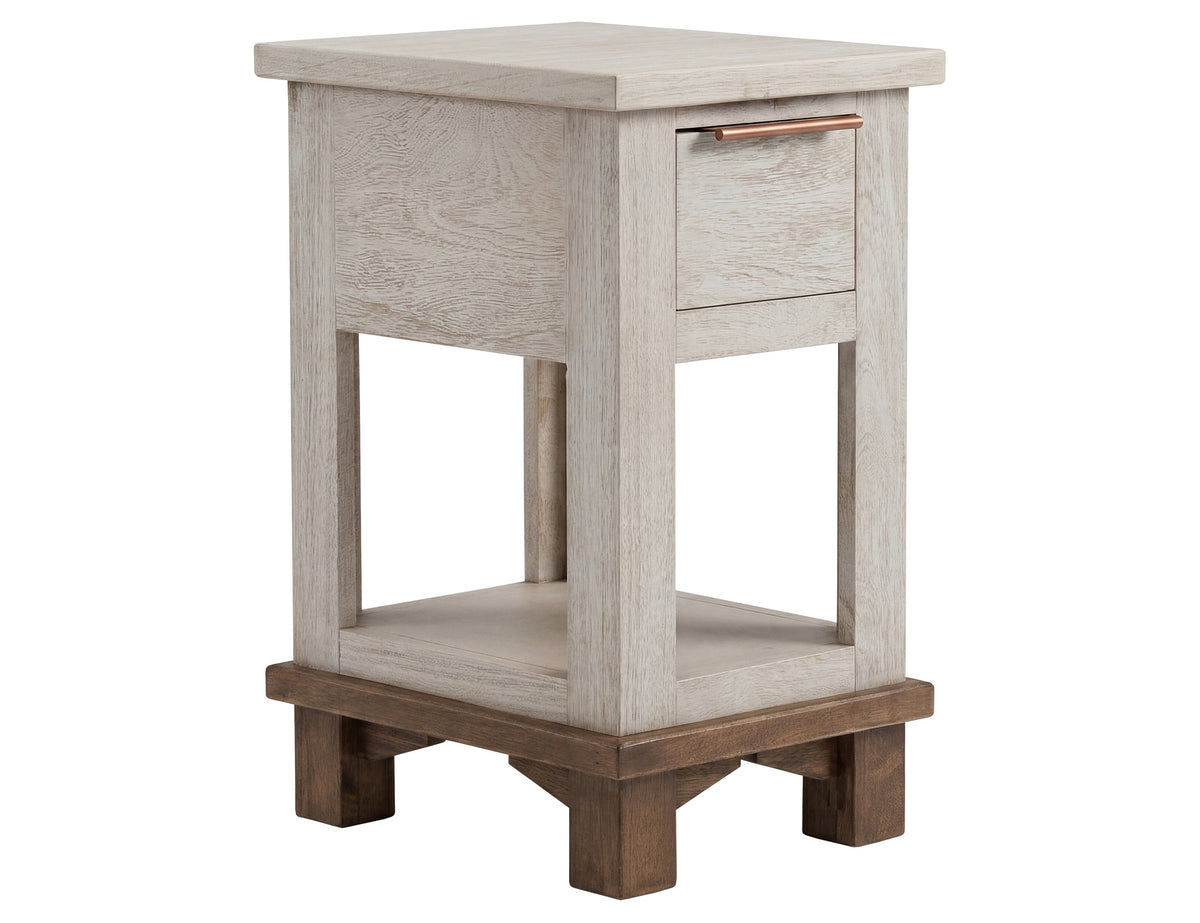Golden Loft Chairside Table, 1 Drawer