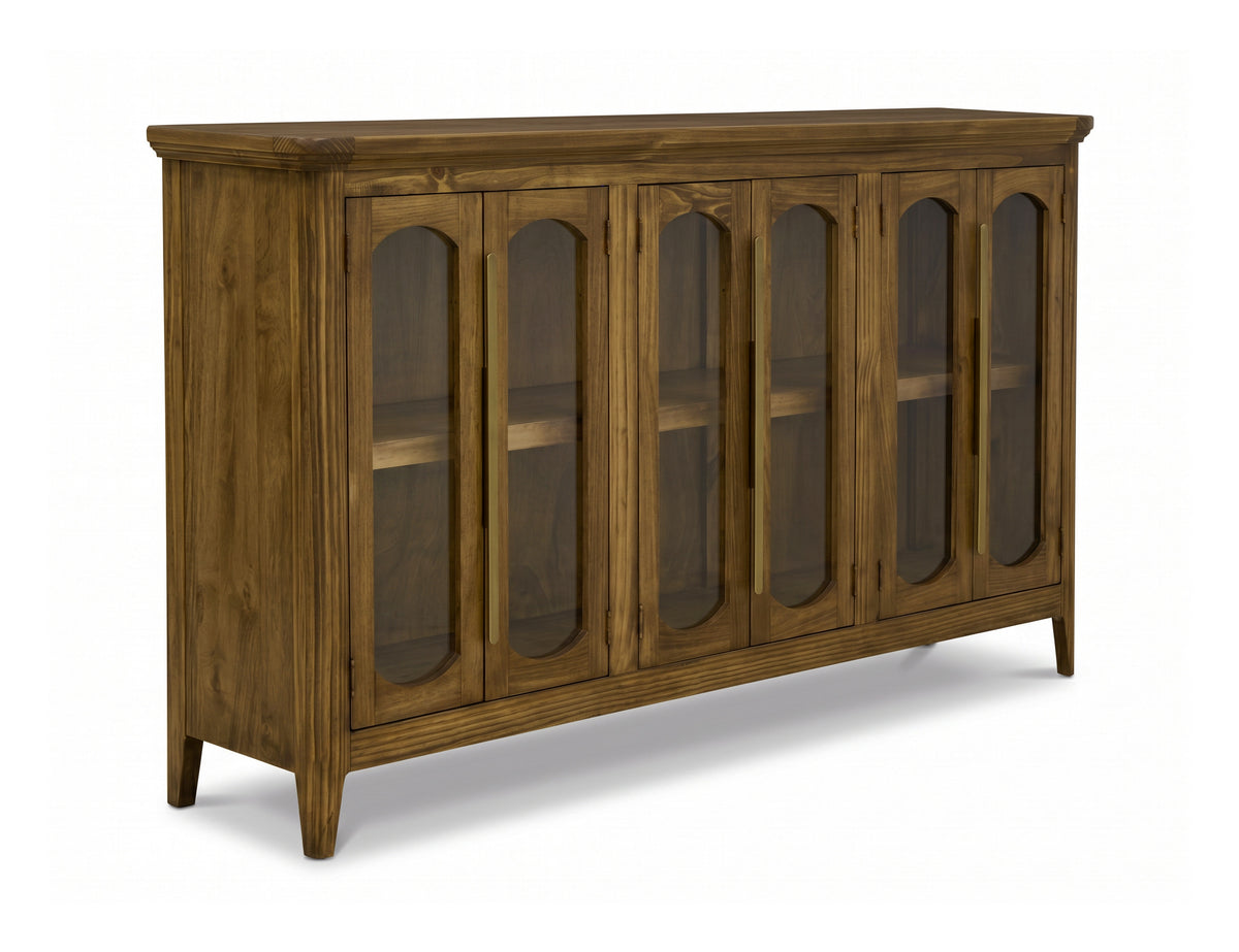 Brava Collection Console, Brown, 6 Door