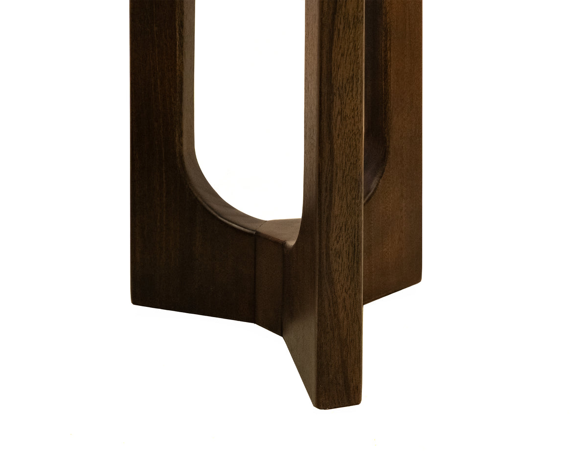 Raramuri Chairside Table, Black - Mango & Resin