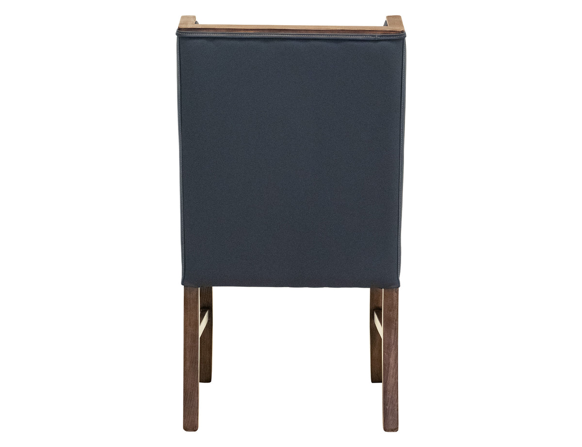 Forge Upholstered Chair, Blue, (100% Leather) - IFD5824CHUBL