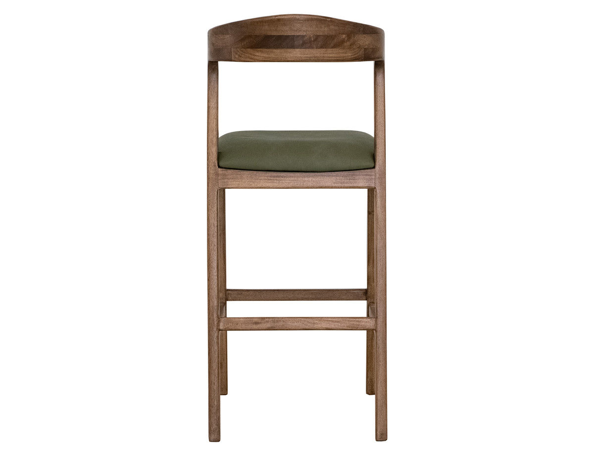 Silver Barstool, Brown, 24"