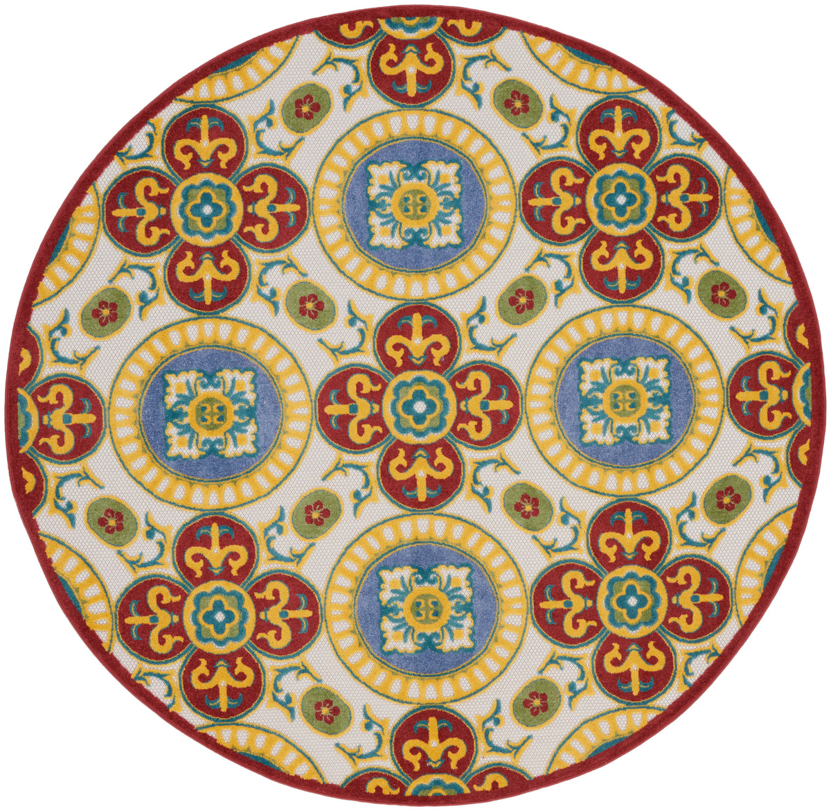 Aloha ALH30 Red Multicolor Rug
