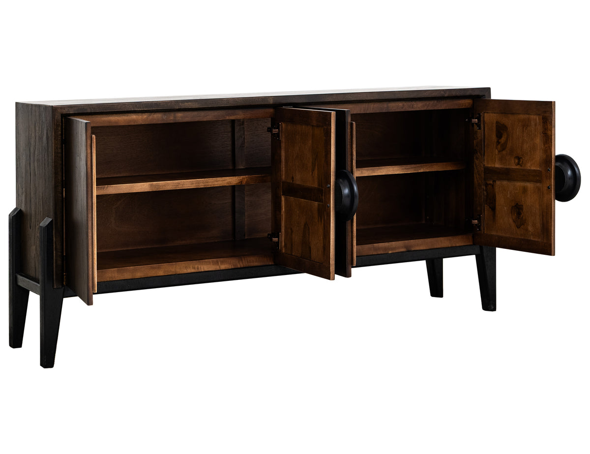 Moka Console, Brown, 4 Door