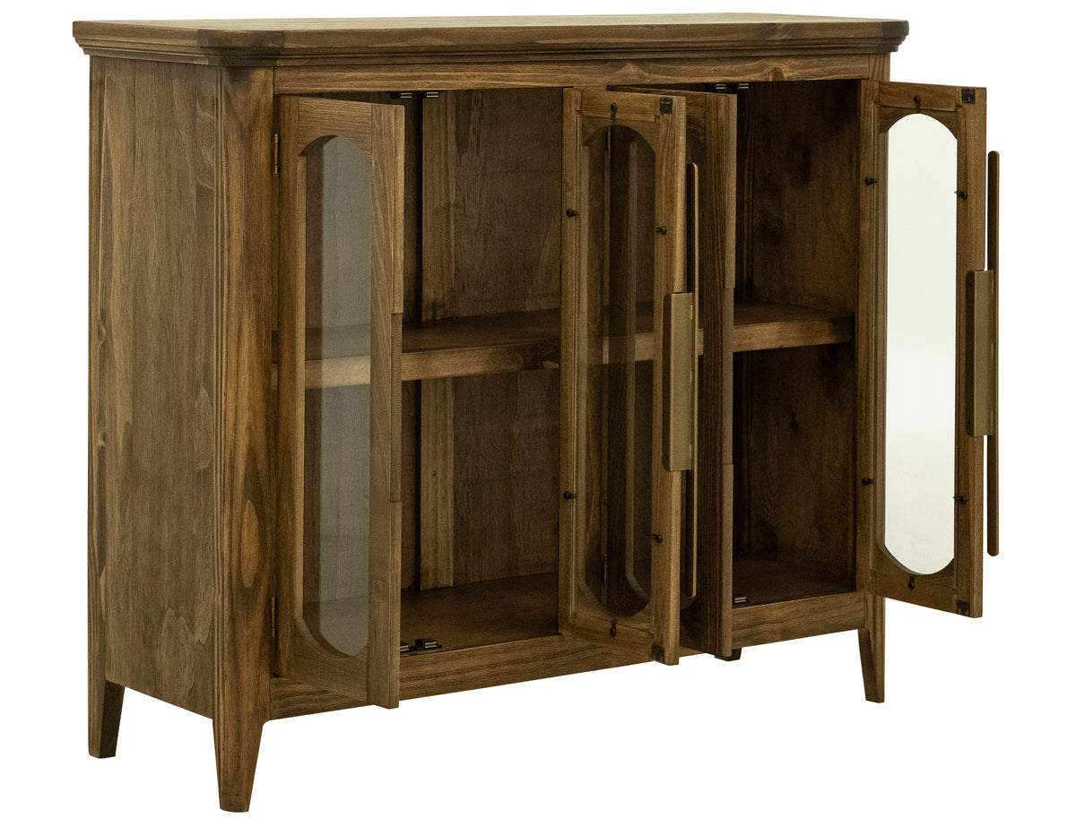 Brava Collection Console, Brown, 4 Door