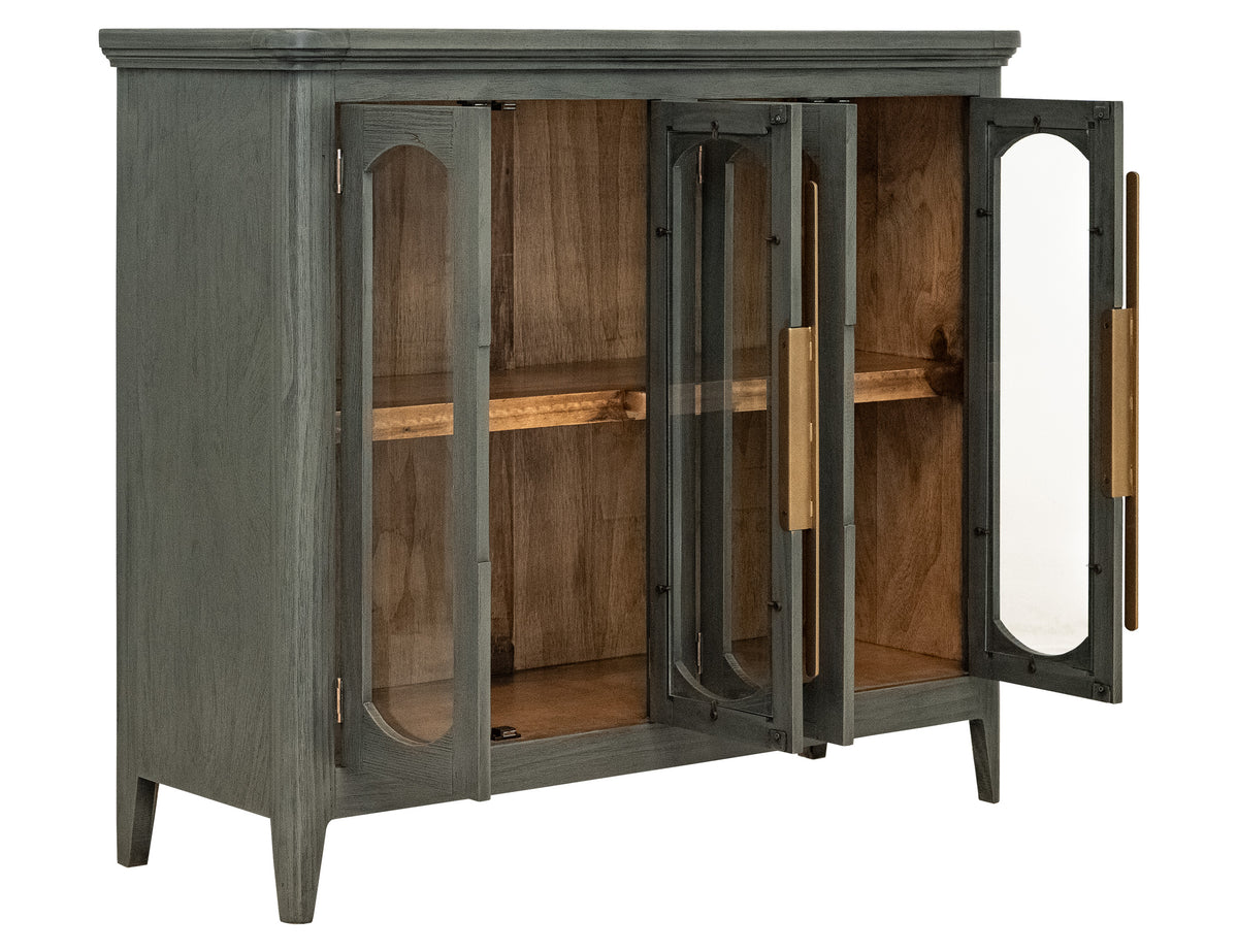 Brava Collection Console, Green, 4 Door