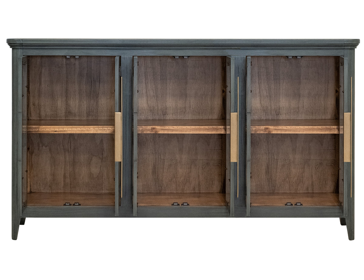 Brava Collection Console, Green, 6 Door