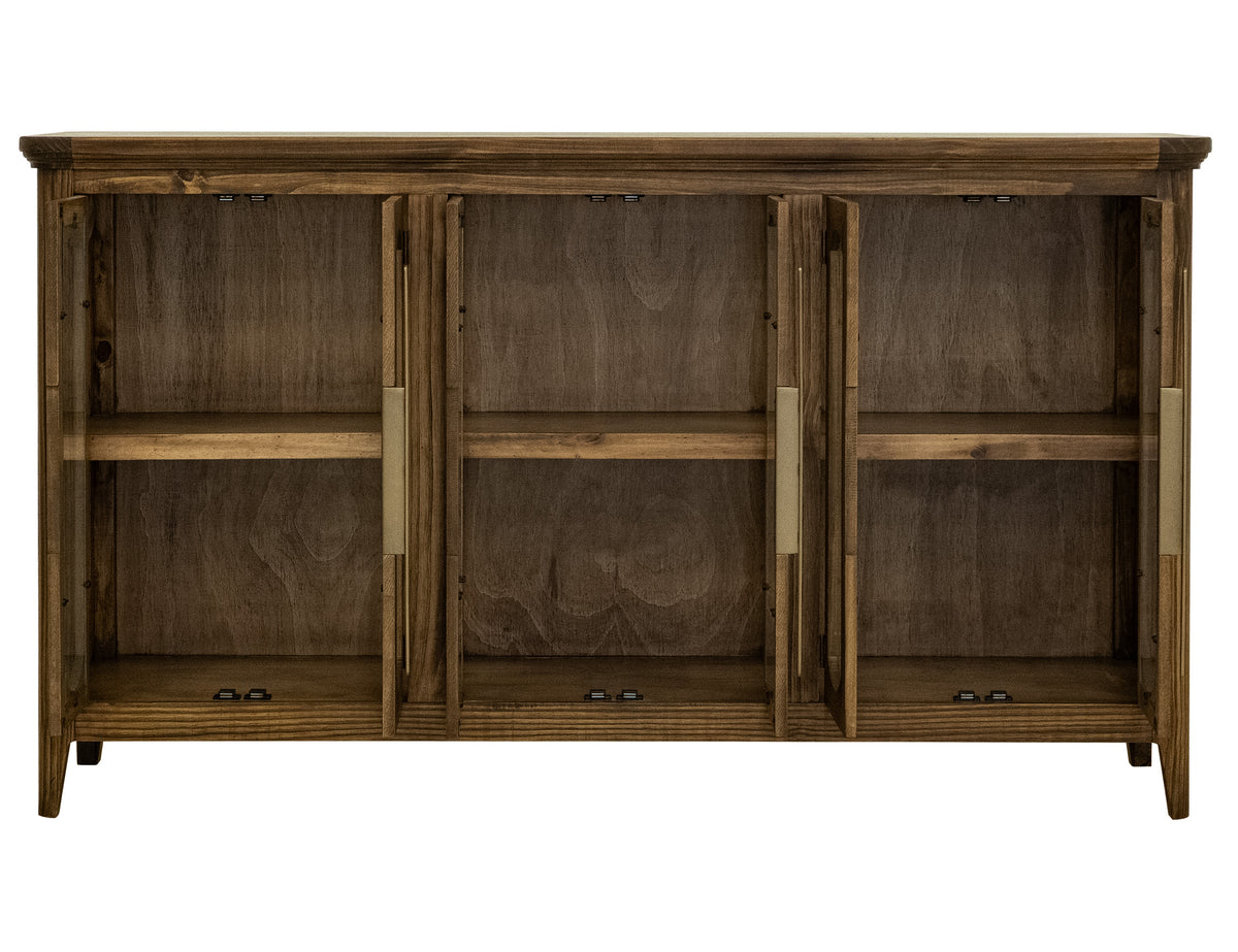 Brava Collection Console, Brown, 6 Door