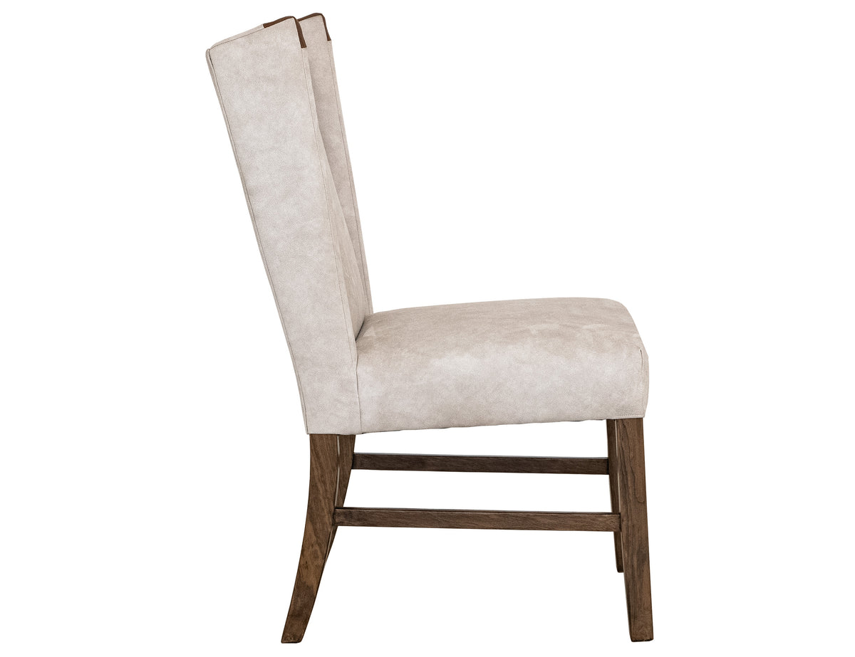 Silver Upholstered Chair, Ivory, Poly Suede - IFD6471CHU